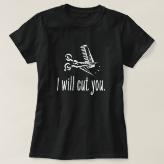 T-shirt Drôle Hair Stylist Cadeau - Je Vous Couperai