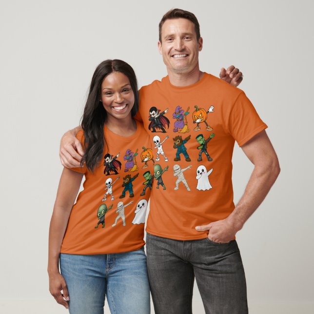 T-shirt Drôle Halloween caractères Dabbing (Unisexe)