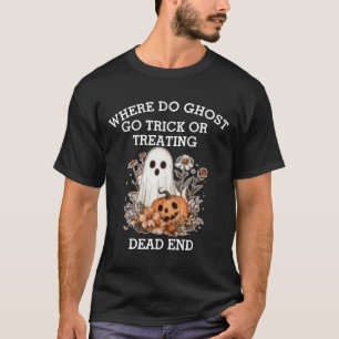 T-shirt Drôle Halloween citation fantôme Halloween