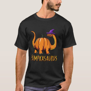 T-shirt Drôle Halloween Dinosaurus Pumpkasaurus Tee Pumpki