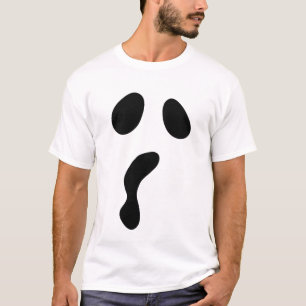 T-shirt Drôle Halloween face fantôme effrayant boo Party
