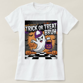 T-shirt Drôle Halloween fantôme & Citrouilles