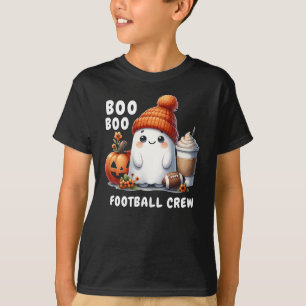 T-shirt Drôle Halloween Football Boot Crew mignon Ghost