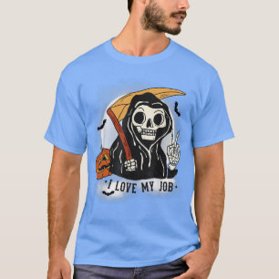 T-shirt Drôle Halloween Grim Reaper 