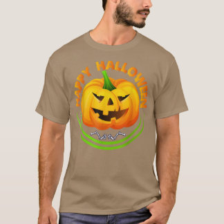 T-shirt Drôle Halloween Halloween effrayant Costume Citrou