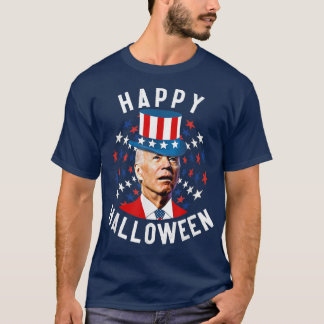 T-shirt Drôle Halloween Happy Pour Le 4 Juillet Président
