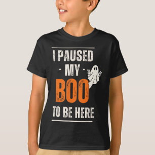 T-shirt Drôle Halloween J'Ai Suspendu Mon Boo Pour Être Ic