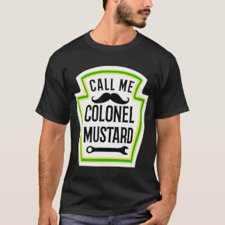 T-shirt Drôle Halloween Mustard Costume Colonel Mustard T-