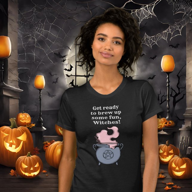 T-shirt Drôle Halloween sorcière Éffrayante brasse femmes (Créateur téléchargé)