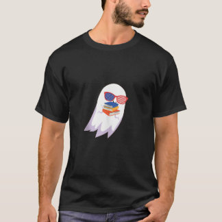 T-shirt drôle hallowen ghost rouge plus de livres Débardeu