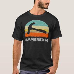 T-shirt Drôle Hammered Fête AF Boire pour les animaux de f