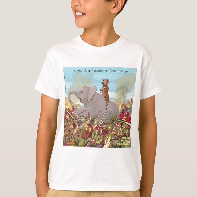 T-shirt Drôle Hannibal Barca Conquiert des Terres (Devant)