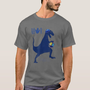 T-shirt Drôle Hanoukka Chemise Dinosaur Dreidel Dino Menor