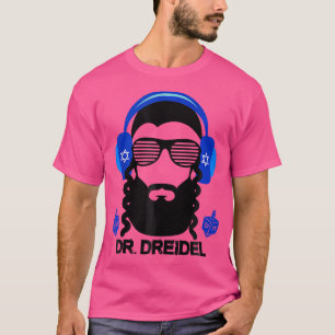 T-shirt Drôle Hanoukka Hébreu Rapper Dj Chanukah Dr Dreid