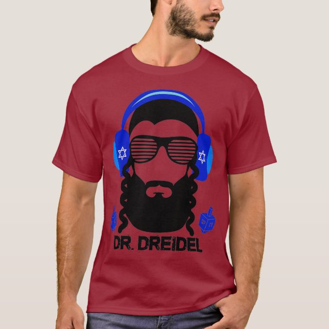 T-shirt Drôle Hanoukka Hébreu Rapper DJ Chanukah Dr Gift (Devant)