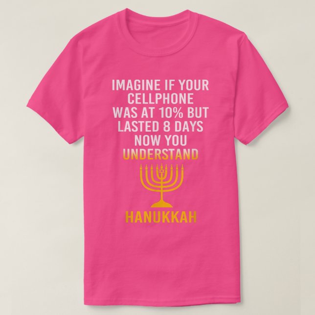 T-shirt Drôle Hanoukka juive Chanukah (Design devant)