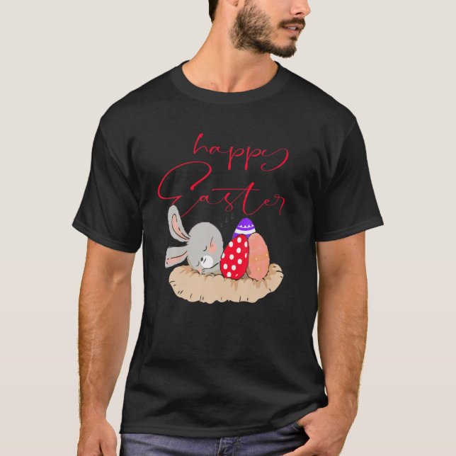 T-shirt Drôle Happy Ester Citation Pâques dimanche Cool Es (Devant)