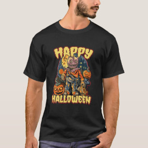 T-shirt Drôle Happy Halloween Costume Citrouille cadeau
