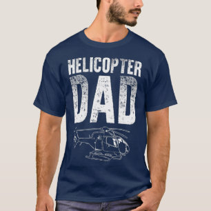 T-shirt Drôle Hélicoptère Papa Cadeau Pour Hommes Cool 