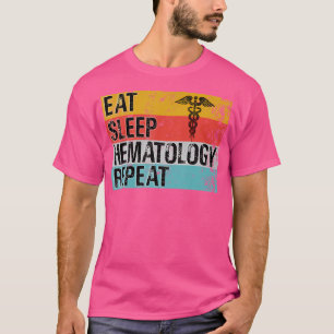 T-shirt Drôle Hématologue Docteur Hématologie Vintage