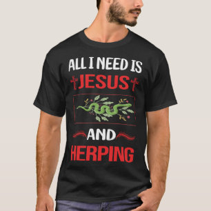 T-shirt Drôle Herpétologiste Herpétologie de Jésus Herping