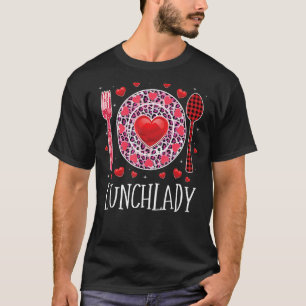 T-shirt Drôle Heureuse Sainte-Valentin déjeuner Lady Leopa