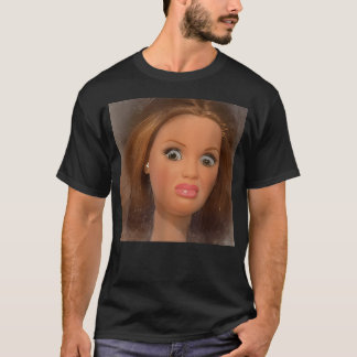 T-shirt Drôle Hilarant Dégoûtant Visage de Poupée