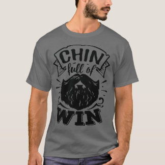 T-shirt Drôle Hipster de barbe Hommes Lettering Typographi