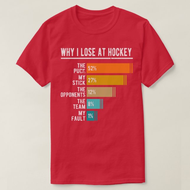 T-shirt Drôle Hockey (Design devant)