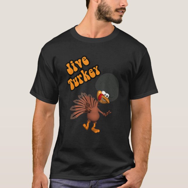 T-shirt Drôle Humour animal Jive Turquie Dessin T Chemise (Devant)