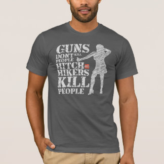 T-shirt Drôle Humour d'horreur Redneck Les armes ne tuent