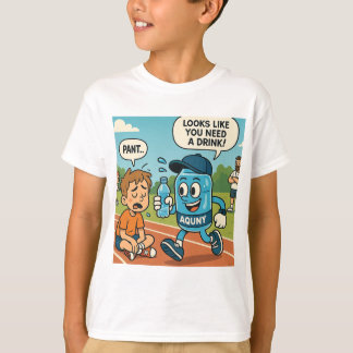 T-shirt Drôle Hydration Comic Print.