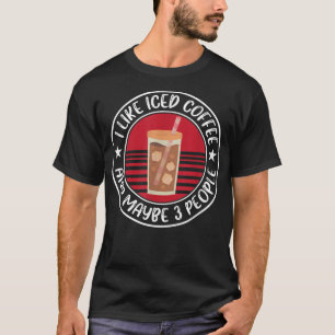 T-shirt Drôle Iced Café Design Espresso Lover