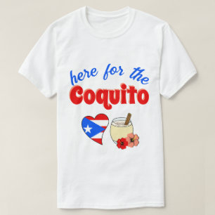 T-shirt Drôle ici pour le Noël Coquito Porto Rico