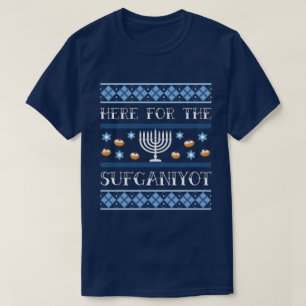 T-shirt Drôle ici pour les butées toriques de Sufganiyot