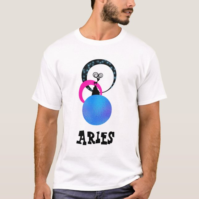 T-shirt Drôle idiot de zodiaque blanc mignon du Bélier des (Devant)