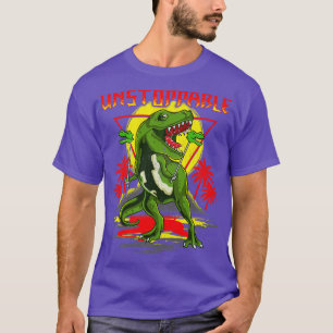 T-shirt Drôle imparable TRex Court Dinosaure Armoiries jeu