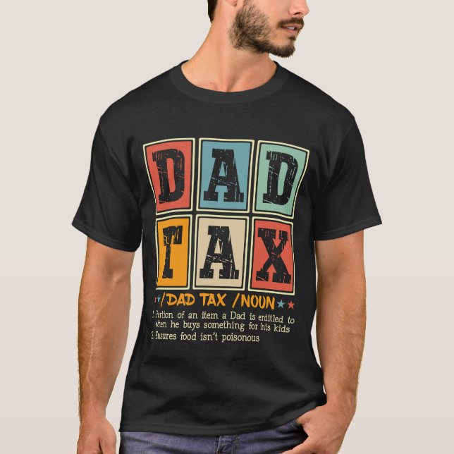 T-shirt Drôle impôt papa (Devant)