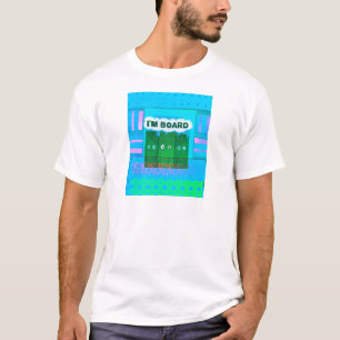 T-shirt Drôle Inspirational Graphic Je m'ennuie Texte Art