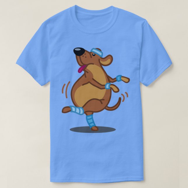 T-shirt Drôle instructeur de conditionnement physique Lab  (Design devant)