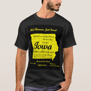 T-shirt Drôle Iowa conception de carte