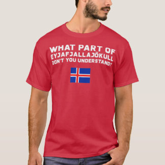 T-shirt Drôle Islande
