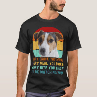T-shirt Drôle Jack Russel Terrier Chien Chaque Collation V