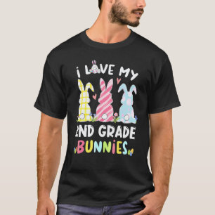 T-shirt Drôle J'adore Mes Lapins De 2e Année Prof De Lapin