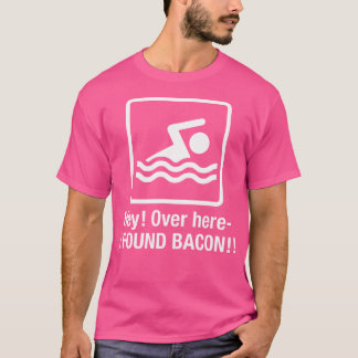 T-shirt Drôle J'Ai Trouvé Bacon Bacon Geek de natation