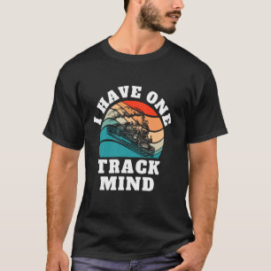 T-shirt Drôle, j'ai un esprit à une seule piste Amoureux d