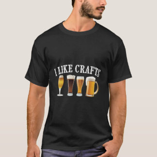 T-shirt Drôle J'Aime Artisanat Bière Cadeau Pour Hommes Fe