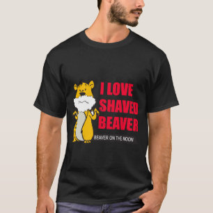 T-shirt Drôle : j'aime la chemise rasée de noir de casto