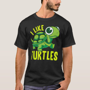 T-shirt Drôle J'Aime Tortue Tortue Tortue Tortue Jok