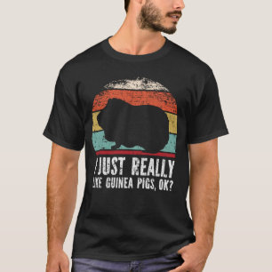 T-shirt Drôle J'Aime Vraiment Les cobayes D'accord ?